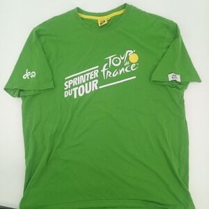 Tour de France Sprinter Du Tour Green Graphic T-Shirt Mens XL Official Merch